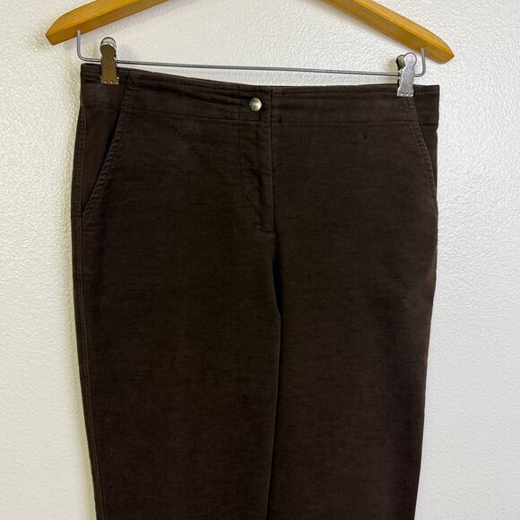 Gunex Pants Womens Size 6 Brown Tapered Leg Trouser Ankle Buckles Made in Italy - Picture 3 of 11